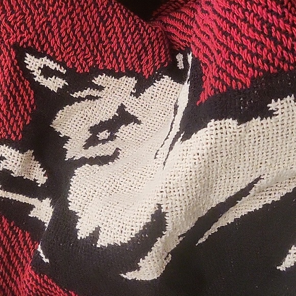 Northeastern University Afghan Tapestry Blanket Throw 65 X 45 - Picture 2 of 5